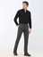 Haki Düz Dokuma Regular Fit Casual Pamuk Karışımlı Pantolon 1