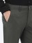 Haki Düz Dokuma Regular Fit Casual Pamuk Karışımlı Pantolon 3