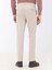 Bej Düz Dokuma Regular Fit Casual Pamuk Karışımlı Pantolon 5