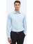 Koyu Mavi Düz Slim Fit Dokuma Klasik %100 Pamuk Gömlek 3