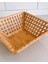 Bambu Kare Kafes Model Meyvelik, Bambu Bowl Kase,bambu Dekoratif Kase Tabak 2