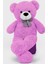 Sevimli 90 cm Peluş Ayı ile Premium Yumoş Kırmızı Peluş Ayıcık Buketi 3