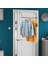 Storage Hold N Over The Door Closet Valet- Over The Door Clothes Organizer Raf ve Kapı Askısı Giyim Veya Havlu, Ev ve Yurt Odası Depolama ve Organizasyon Için 3