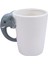 3d Animal Mug Serisi Özel Motifli El Boyaması Fil Tasarımlı Kahve Fincanı Kupa Bardak 300 Ml. 5