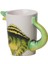 3d Animal Mug Serisi Özel Motifli El Boyaması Dinozor T-Rex Tasarımlı Kahve Fincanı Kupa Bardak 300 Ml 4
