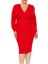 Plus Size Kruvaze Yaka Elbise 1