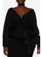 Plus Size Kruvaze Yaka Elbise 3