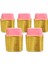 Muffin Kek Kapsülü Kare Pembe-Altın 25'li x 5 Paket 1