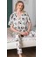 6255 Kadın Mickey Mouselu Patlı Pijama Takımı 1