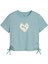 Flamıng Love Knotted Tee Mint Kız Çocuk Kısa Kol T-Shirt 3