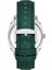 Davıd Guner Gümüş Kaplamalı Yeşil Kadranlı Erkek Kol Saati 4