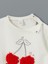 Lcw Baby Bisiklet Yaka Kiraz Baskılı Kız Bebek Sweatshirt ve Tayt 2'li 3