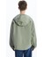 Xsıde Kapüşonlu Düz Oversize Kadın Trençkot 5