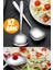 Paslanmaz Çelik 2'li Lüks Servis Kaşığı Seti Yemek Salata Börek Pasta Fırın 1