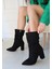 Giero Siyah Süet Topuklu Çizme 2