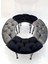 Atlantik Çam Yuvarlak Masalı Bench Takımı Bench & Puf Takımı Yuvarlak Masa Füme-Siyah Bench 2