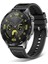 Xiaomi Amazfit Pace Uyumlu Zore - KRD-102 22MM Silikon Kordon-Siyah 1
