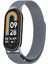 Xiaomi Smart Band 8 Zore Krd-01 Metal Kordon-Gri 1