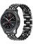 ​​gear S3 (22MM) Uyumlu Krd-17 Metal Kordon Zore - Siyah 1