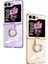 Galaxy Z Flip 6 Kılıf Zore Yüzüklü Kıpta Kapak-Siyah 3