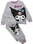 Kız Çocuk Iki Iplik Şardonlu Kuromi Desenli Lila Eşofman Takımı 1