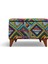 Cassa Sandıklı Puf Bench - Renkli Kareler 1