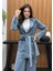 Premium Kalite Denim Kot Ceket Pantolon Takım Bağlamalı Ikili Tasarım Düğme Detaylı Jean Takım 1