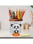 Sevimli Panda Ahşap Seramik Kalemlik - 1045-225 2