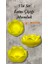 3 Lü Lotus Çiçeği Mumluk Seti - Dekoratif Tealight Mumluk Beton Sarı 1