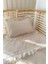100X150 Sade Düz Fistolu/ Fırfırlı %100 Pamuklu Bebek / Çocuk Nevresim Takımı 5