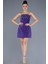 Straplez Taşlı Mini Gece Elbisesi ABK2232 1