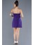Straplez Taşlı Mini Gece Elbisesi ABK2232 2