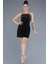 Straplez Taşlı Mini Gece Elbisesi ABK2232 1
