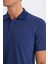 Slim Fit Dar Kesim Polo Yaka Kısa Kollu Pamuklu Modal Karışımlı Basic Düz Tişört M6609AZ25SP 5