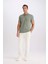 Slim Fit Dar Kesim Polo Yaka Kısa Kollu Pamuklu Modal Karışımlı Basic Düz Tişört M6609AZ25SP 2