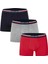 Pamuklu Likralı 3'lü Lacivert-Kırmızı-Gri Boxer Q3.u.9o.k5.k.a.p.c 1