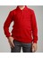 Kırmızı Polo Yaka Lakost T-Shirt Uzun Kollu Okul Tişörtü 4