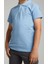 Mavi Polo Yaka Lakost T-Shirt Kısa Kollu Okul Tişörtü 2