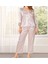 Kadın Pudra Saten Gelin 6'lı Çeyiz Seti Sabahlık & Gecelik & Pijama Şortlu Takım Q8U6O1K0KKA 3