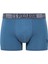 U.s Polo Assn. 80503 Erkek Pamuklu 3'lü Boxer-Indigo&lacivert&baskılı 2
