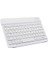 Tezmax Apple iPad Mini 6 2021 6. Nesil 8.3" Uyumlu Kablosuz Bluetooth Şarj Edilebilir Mini Q Klavye - Beyaz (Yurt Dışından) 1