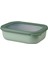 - Multi Bowl Cirqula Rectangular - Kapaklı Saklama Kabı - Buzdolabı Için Hava Geçirmez Saklama Kutusu ve Mikrodalga Fırın Kabı Olarak Uygundur - 1000 ml - Nordic Sage 1