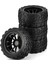 Adet 118Mm 110 Rc Monster Truck Buggy Lastiği Traxxas Arrma Için Siyah (Yurt Dışından) 5