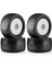 4 Adet 140Mm 18 Rc Yarış Arabası Off-Road Buggy Lastiği 17Mm Tekerlek Altıgen Beyaz (Yurt Dışından) 1