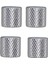 4 Parça Metal Ses Kontrol Düğmesi Elektro Gitar Bas Argent (Yurt Dışından) 1