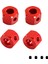 20 Adet 5mm Ila 12MM Metal Kombinasyon Tekerlek Göbeği Altıgen Adaptörü D12 C14 C24 B14 B16 Mn D90 D91 Rc Araba Yükseltme Parçaları, Kırmızı (Yurt Dışından) 2