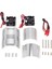Rc Araba 41-43MM Çift Fan Motor Radyatör Isı Emici Yüksek Hızlı 1:8 Summıt Big S E-, Gümüş (Yurt Dışından) 2