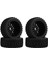 12MM Altıgen Tekerlekler Lastikler Köpük Eklentilerle Set 1/10 Rc Kısa Mesafe Kamyon Uyumlu Slash 2WD (Yurt Dışından) 3
