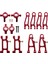 12 Adet Metal Yükseltme Parçaları Kiti Hub Taşıyıcı Salıncak Kolu Sg 1603 1604 SG1603 SG1604 1601 1602 1/16 Rc Araba, Kırmızı (Yurt Dışından) 5