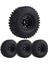 1.9 Beadlock Tekerlekler Tırmanma ve Kauçuk Lastikler 120MM Çap 1/10 Rc Araç Axıal SCX10 Iı -4 T6 Siyah (Yurt Dışından) 2